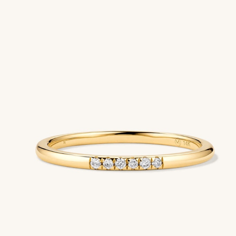Mejuri Diamonds Line Ring